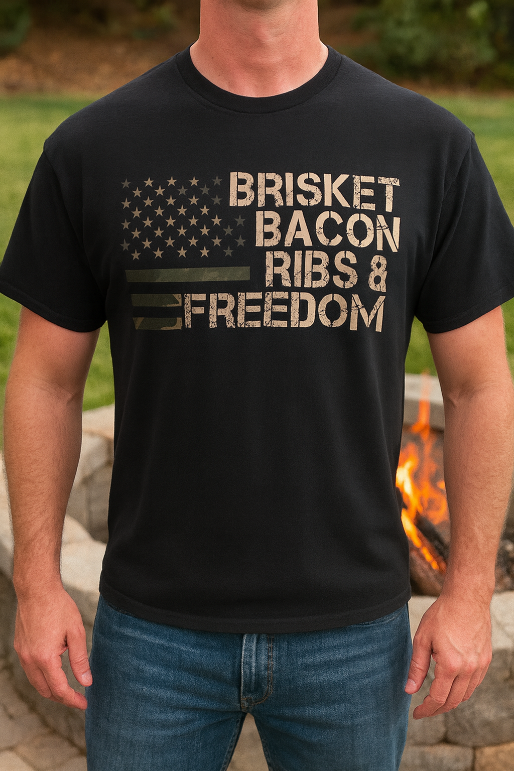 Brisket Bacon Ribs Freedom Shirt