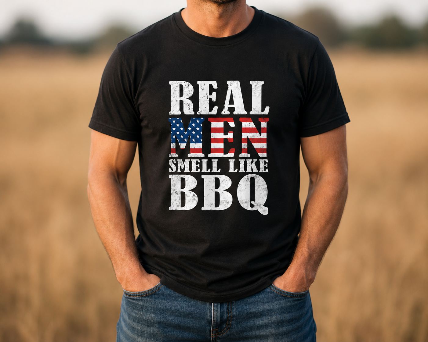 Real Men Smell Like BBQ